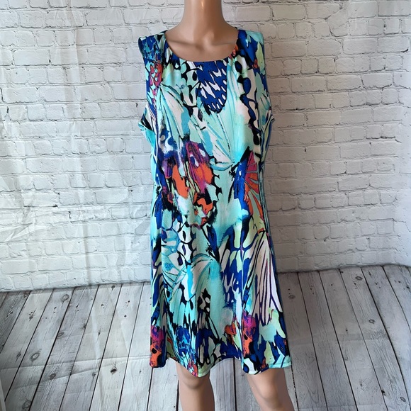 AB Studio Dresses & Skirts - AB Studio Light Green Multicolor Floral dress size XL